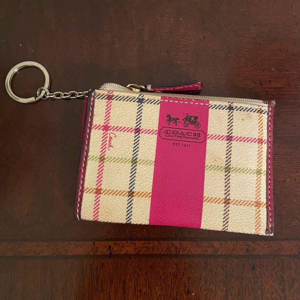 Coach credit card keychain